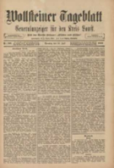 Wollsteiner Tageblatt: Generalanzeiger f&uuml;r den Kreis Bomst: mit der Gratis-Beilage: "Bl&auml;tter und Bl&uuml;ten" 1909.07.18 Nr166