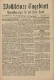Wollsteiner Tageblatt: Generalanzeiger f&uuml;r den Kreis Bomst: mit der Gratis-Beilage: "Bl&auml;tter und Bl&uuml;ten" 1909.07.20 Nr167