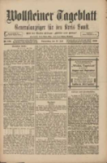 Wollsteiner Tageblatt: Generalanzeiger f&uuml;r den Kreis Bomst: mit der Gratis-Beilage: "Bl&auml;tter und Bl&uuml;ten" 1909.07.22 Nr169