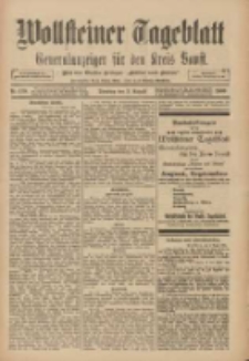 Wollsteiner Tageblatt: Generalanzeiger f&uuml;r den Kreis Bomst: mit der Gratis-Beilage: "Bl&auml;tter und Bl&uuml;ten" 1909.08.03 Nr179