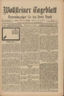 Wollsteiner Tageblatt: Generalanzeiger f&uuml;r den Kreis Bomst: mit der Gratis-Beilage: "Bl&auml;tter und Bl&uuml;ten" 1909.08.04 Nr180