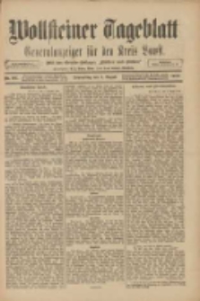 Wollsteiner Tageblatt: Generalanzeiger für den Kreis Bomst: mit der Gratis-Beilage: "Blätter und Blüten" 1909.08.05 Nr181