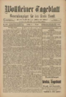 Wollsteiner Tageblatt: Generalanzeiger f&uuml;r den Kreis Bomst: mit der Gratis-Beilage: "Bl&auml;tter und Bl&uuml;ten" 1909.08.06 Nr182