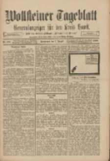 Wollsteiner Tageblatt: Generalanzeiger f&uuml;r den Kreis Bomst: mit der Gratis-Beilage: "Bl&auml;tter und Bl&uuml;ten" 1909.08.07 Nr183