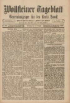 Wollsteiner Tageblatt: Generalanzeiger für den Kreis Bomst: mit der Gratis-Beilage: "Blätter und Blüten" 1909.08.10 Nr185
