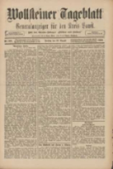 Wollsteiner Tageblatt: Generalanzeiger f&uuml;r den Kreis Bomst: mit der Gratis-Beilage: "Bl&auml;tter und Bl&uuml;ten" 1909.08.13 Nr188