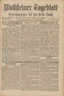 Wollsteiner Tageblatt: Generalanzeiger f&uuml;r den Kreis Bomst: mit der Gratis-Beilage: "Bl&auml;tter und Bl&uuml;ten" 1909.08.15 Nr190