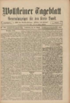 Wollsteiner Tageblatt: Generalanzeiger f&uuml;r den Kreis Bomst: mit der Gratis-Beilage: "Bl&auml;tter und Bl&uuml;ten" 1909.08.19 Nr193