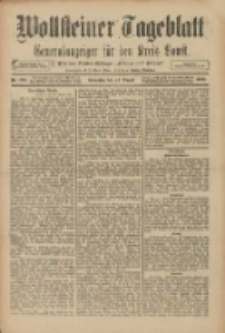 Wollsteiner Tageblatt: Generalanzeiger f&uuml;r den Kreis Bomst: mit der Gratis-Beilage: "Bl&auml;tter und Bl&uuml;ten" 1909.08.22 Nr196
