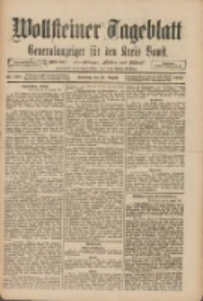 Wollsteiner Tageblatt: Generalanzeiger f&uuml;r den Kreis Bomst: mit der Gratis-Beilage: "Bl&auml;tter und Bl&uuml;ten" 1909.08.24 Nr197