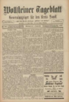 Wollsteiner Tageblatt: Generalanzeiger für den Kreis Bomst: mit der Gratis-Beilage: "Blätter und Blüten" 1909.09.01 Nr204