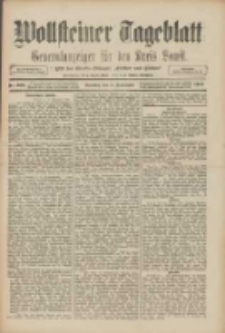 Wollsteiner Tageblatt: Generalanzeiger f&uuml;r den Kreis Bomst: mit der Gratis-Beilage: "Bl&auml;tter und Bl&uuml;ten" 1909.09.05 Nr208