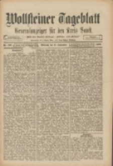 Wollsteiner Tageblatt: Generalanzeiger für den Kreis Bomst: mit der Gratis-Beilage: "Blätter und Blüten" 1909.09.15 Nr216