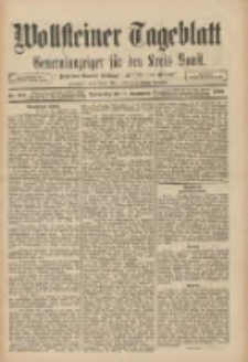 Wollsteiner Tageblatt: Generalanzeiger f&uuml;r den Kreis Bomst: mit der Gratis-Beilage: "Bl&auml;tter und Bl&uuml;ten" 1909.09.16 Nr217