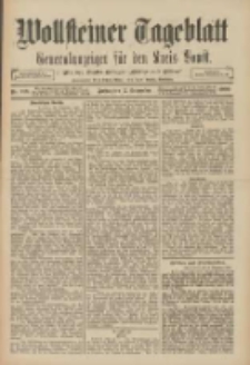 Wollsteiner Tageblatt: Generalanzeiger f&uuml;r den Kreis Bomst: mit der Gratis-Beilage: "Bl&auml;tter und Bl&uuml;ten" 1909.09.17 Nr218