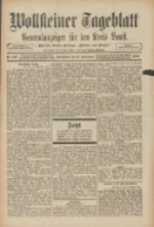 Wollsteiner Tageblatt: Generalanzeiger f&uuml;r den Kreis Bomst: mit der Gratis-Beilage: "Bl&auml;tter und Bl&uuml;ten" 1909.09.25 Nr225