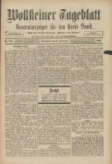 Wollsteiner Tageblatt: Generalanzeiger für den Kreis Bomst: mit der Gratis-Beilage: "Blätter und Blüten" 1909.09.25 Nr225