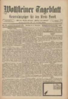 Wollsteiner Tageblatt: Generalanzeiger f&uuml;r den Kreis Bomst: mit der Gratis-Beilage: "Bl&auml;tter und Bl&uuml;ten" 1909.11.02 Nr257
