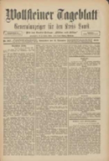Wollsteiner Tageblatt: Generalanzeiger f&uuml;r den Kreis Bomst: mit der Gratis-Beilage: "Bl&auml;tter und Bl&uuml;ten" 1909.11.13 Nr267