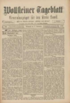 Wollsteiner Tageblatt: Generalanzeiger f&uuml;r den Kreis Bomst: mit der Gratis-Beilage: "Bl&auml;tter und Bl&uuml;ten" 1909.11.17 Nr270