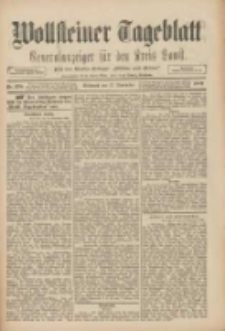 Wollsteiner Tageblatt: Generalanzeiger für den Kreis Bomst: mit der Gratis-Beilage: "Blätter und Blüten" 1909.11.17 Nr270