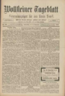 Wollsteiner Tageblatt: Generalanzeiger f&uuml;r den Kreis Bomst: mit der Gratis-Beilage: "Bl&auml;tter und Bl&uuml;ten" 1909.11.25 Nr276