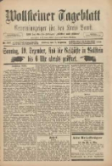 Wollsteiner Tageblatt: Generalanzeiger f&uuml;r den Kreis Bomst: mit der Gratis-Beilage: "Bl&auml;tter und Bl&uuml;ten" 1909.12.19 Nr297