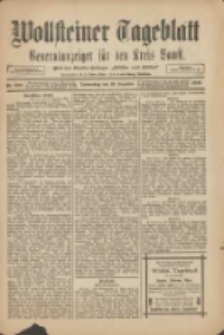 Wollsteiner Tageblatt: Generalanzeiger f&uuml;r den Kreis Bomst: mit der Gratis-Beilage: "Bl&auml;tter und Bl&uuml;ten" 1909.12.23 Nr300