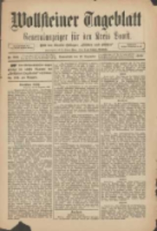 Wollsteiner Tageblatt: Generalanzeiger f&uuml;r den Kreis Bomst: mit der Gratis-Beilage: "Bl&auml;tter und Bl&uuml;ten" 1909.12.25 Nr302