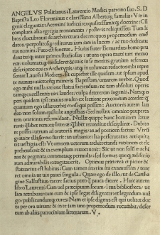 De re aedificatoria. Cum additione Baptistae Siculi. Ed. Angelus Politianus