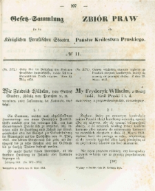 Gesetz-Sammlung für die Königlichen Preussischen Staaten. 1854.04.20 No11