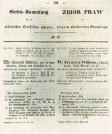 Gesetz-Sammlung für die Königlichen Preussischen Staaten. 1854.05.08 No15