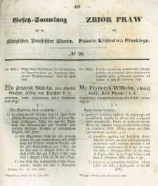 Gesetz-Sammlung für die Königlichen Preussischen Staaten. 1854.06.16 No20