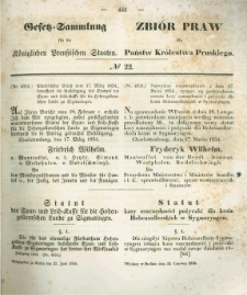 Gesetz-Sammlung für die Königlichen Preussischen Staaten. 1854.06.22 No22