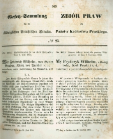Gesetz-Sammlung für die Königlichen Preussischen Staaten. 1854.06.28 No25