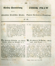 Gesetz-Sammlung f&uuml;r die K&ouml;niglichen Preussischen Staaten. 1854.07.20 No28