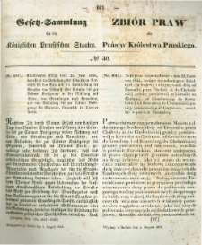 Gesetz-Sammlung für die Königlichen Preussischen Staaten. 1854.08.01 No30