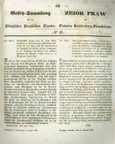 Gesetz-Sammlung für die Königlichen Preussischen Staaten. 1854.08.12 No31