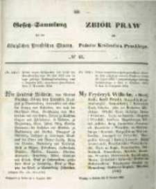 Gesetz-Sammlung f&uuml;r die K&ouml;niglichen Preussischen Staaten. 1854.12.04 No46