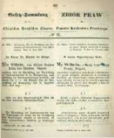 Gesetz-Sammlung f&uuml;r die K&ouml;niglichen Preussischen Staaten. 1859.07.12 No25