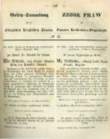 Gesetz-Sammlung für die Königlichen Preussischen Staaten. 1859.10.07 No37