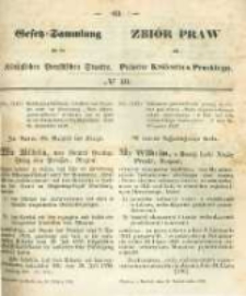 Gesetz-Sammlung f&uuml;r die K&ouml;niglichen Preussischen Staaten. 1859.10.26 No40