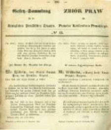 Gesetz-Sammlung f&uuml;r die K&ouml;niglichen Preussischen Staaten. 1859.11.19 No43