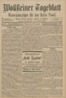 Wollsteiner Tageblatt: Generalanzeiger f&uuml;r den Kreis Bomst: mit der Gratis-Beilage: "Bl&auml;tter und Bl&uuml;ten" 1908.09.23 Nr224