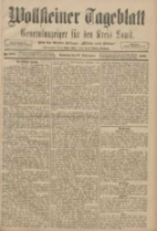 Wollsteiner Tageblatt: Generalanzeiger f&uuml;r den Kreis Bomst: mit der Gratis-Beilage: "Bl&auml;tter und Bl&uuml;ten" 1908.09.27 Nr228