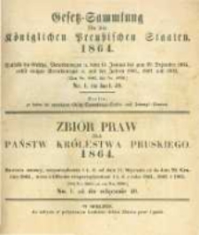 Gesetz-Sammlung für die Königlichen Preussischen Staaten. 1864.02.03 No1