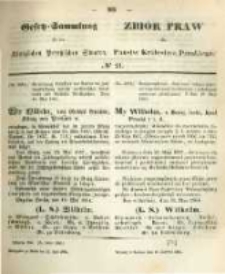 Gesetz-Sammlung für die Königlichen Preussischen Staaten. 1864.06.18 No21