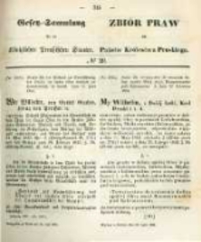 Gesetz-Sammlung f&uuml;r die K&ouml;niglichen Preussischen Staaten. 1864.07.30 No29