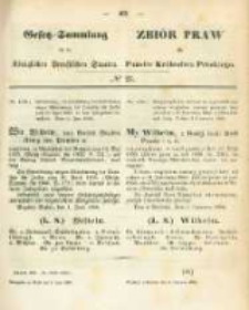 Gesetz-Sammlung f&uuml;r die K&ouml;niglichen Preussischen Staaten. 1866.06.09 No23