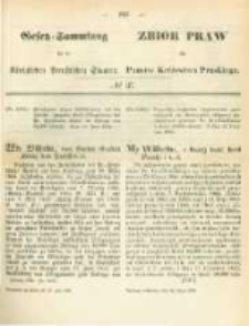 Gesetz-Sammlung f&uuml;r die K&ouml;niglichen Preussischen Staaten. 1866.07.28 No37